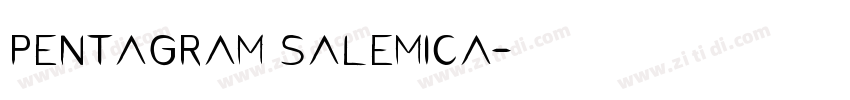 pentagram salemica字体转换